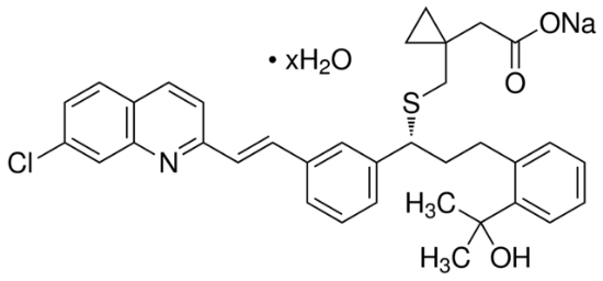 图片 孟鲁司特钠水合物，Montelukast sodium hydrate；Pharmaceutical Secondary Standard; Certified Reference Material