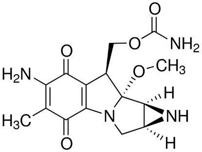 图片 丝裂霉素C来源于头状链霉菌，Mitomycin C from Streptomyces caespitosus；≥970 μg/mg (USP XXIV)