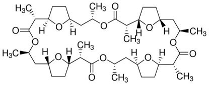 图片 无活菌素 [铵离子载体I]，Ammonium ionophore I [Nonactin]；Selectophore™, function tested, ≥98.0% ((Total homologs), HPLC)