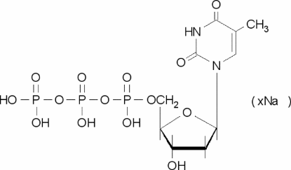 图片 胸腺嘧啶核苷5′-三磷酸钠盐，Thymidine 5′-triphosphate sodium salt [TTP, dTTP]；≥96%
