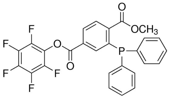 图片 2-(二苯基膦)对苯二甲酸 1-甲基 4-五氟苯基二酯，2-(Diphenylphosphino)terephthalic acid 1-methyl 4-pentafluorophenyl diester；97%