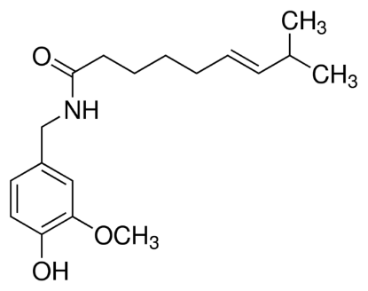 图片 辣椒碱 [辣椒素]，Capsaicin；natural, 63.7% (HPLC)