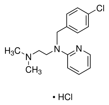 图片 氯吡拉敏盐酸盐 [盐酸氯吡胺]，Chloropyramine hydrochloride；≥98%