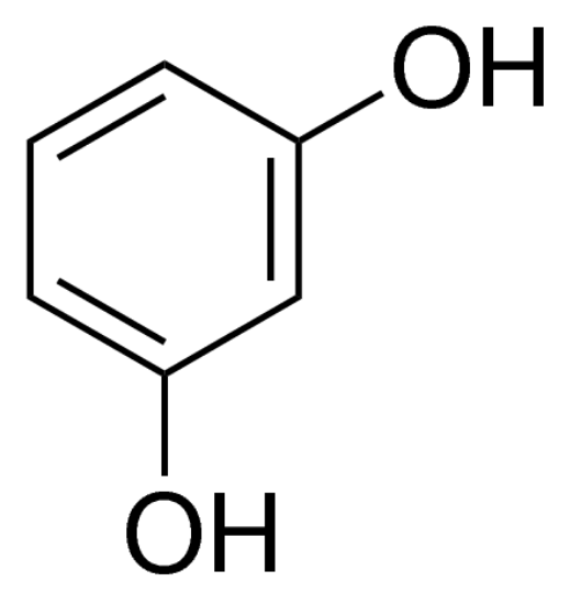 图片 间苯二酚，Resorcinol；meets analytical specification of Ph. Eur., BP, 98.5-100.5% (calc. to the dried substance)