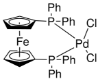 图片 [1,1′-双(二苯基膦)二茂铁]二氯化钯(II)，[1,1′-Bis(diphenylphosphino)ferrocene] dichloropalladium(II) [Pd(dppf)Cl2]；Umicore