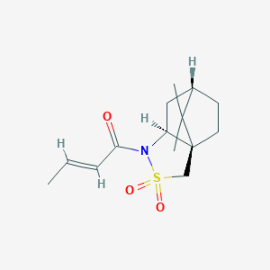 图片 (S)-(+)-(2-丁烯酰)-2,10-樟脑磺内酰胺，(S)-(+)-(2-Butenoyl)-2,10-camphorsultam；99%