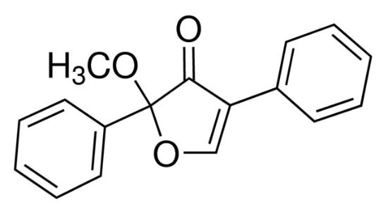 图片 2-甲氧基-2,4-二苯基-3(2H)-呋喃酮，2-Methoxy-2,4-diphenyl-3(2H)-furanone [MDPF]；suitable for fluorescence, ≥98.0% (HPLC)
