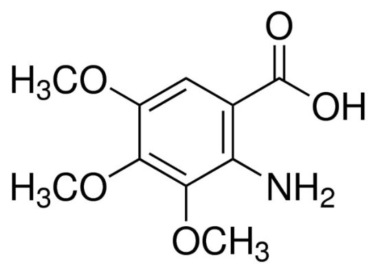 图片 2-氨基-3,4,5-三甲氧基苯甲酸，2-Amino-3,4,5-trimethoxybenzoic acid；97%