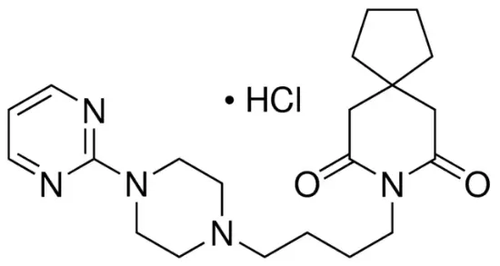 图片 丁螺环酮盐酸盐，Buspirone hydrochloride；Pharmaceutical Secondary Standard; Certified Reference Material