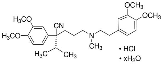 图片 R(+)-维拉帕米单盐酸盐水合物，R(+)-Verapamil monohydrochloride hydrate；≥98% (HPLC), powder