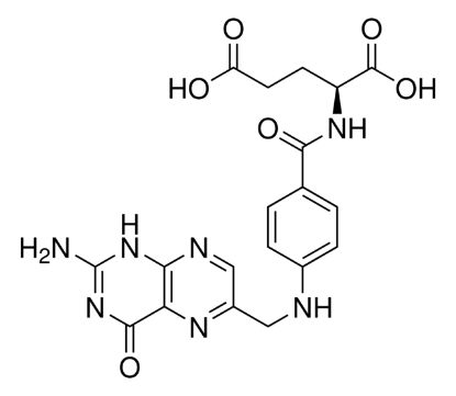 图片 叶酸，Folic acid [PteGlu]；for biochemistry