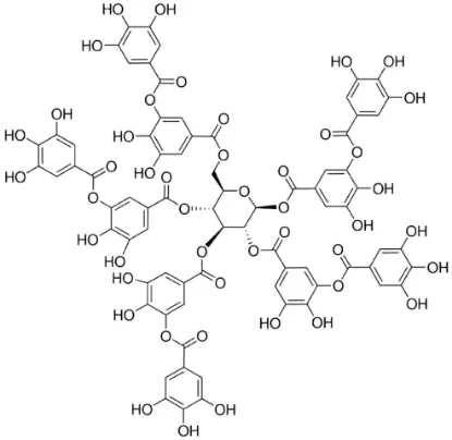 图片 单宁酸 [没食子鞣酸]，Tannic acid [TA]；Source: Chinese natural gall nuts