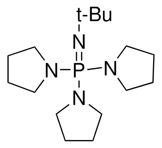 图片 磷腈配体P1-叔丁基三(四亚甲基)，Phosphazene base P1-t-Bu-tris(tetramethylene) [BTPP, BTTP]；≥97.0% (NT)