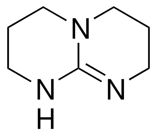 图片 1,5,7-三氮杂双环 [4.4.0] 癸烯-5-烯，1,5,7-Triazabicyclo[4.4.0]dec-5-ene [Hhpp, TBD]；98%