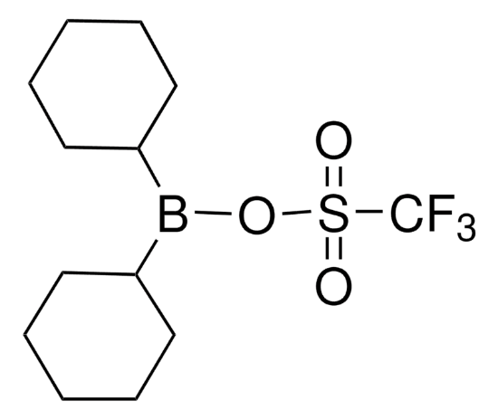 图片 双环己基(三氟甲烷磺酰氧基)硼烷，Dicyclohexylboron trifluoromethanesulfonate；97%