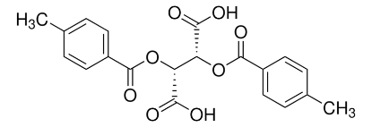 图片 (-)-O,O′-二对甲苯酰基-L-酒石酸，(−)-O,O′-Di-p-toluoyl-L-tartaric acid [L-(-)-DTTA]；97%