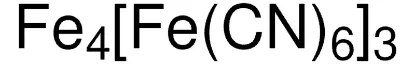 图片 亚铁氰化铁 [普鲁士蓝]，Iron(III) ferrocyanide