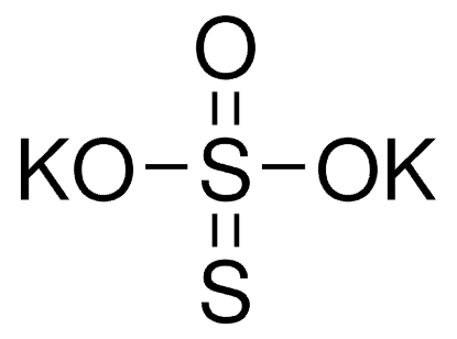 图片 硫代硫酸钾，Potassium thiosulfate；≥95%