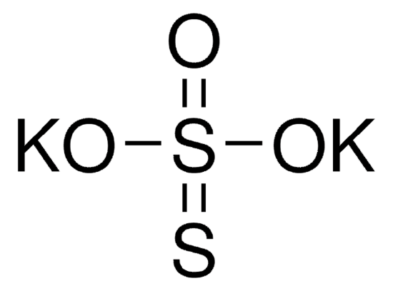 图片 硫代硫酸钾，Potassium thiosulfate；≥95%