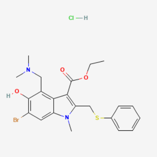 图片 阿比朵尔盐酸盐，Arbidol hydrochloride；≥98% (HPLC)