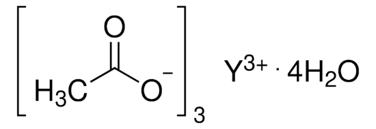 图片 醋酸钇四水合物，Yttrium(III) acetate tetrahydrate；99.99% trace rare earth metals basis