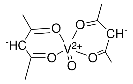 图片 氧钒基乙酰丙酮酯 [乙酰丙酮氧钒]，Vanadyl acetylacetonate；98%
