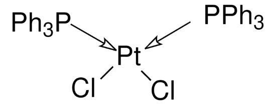 图片 顺-二氯双(三苯基膦)铂(II)，cis-Dichlorobis(triphenylphosphine) platinum(II) [Pt(PPh3)2Cl2]