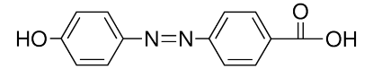 图片 4-(4′-羟基苯基偶氮)苯甲酸，4-(4′-Hydroxyphenylazo)benzoic acid；97%