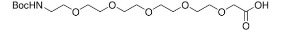 图片 叔丁氧羰基五聚乙二醇乙酸，BocNH-PEG5-acid；liquid