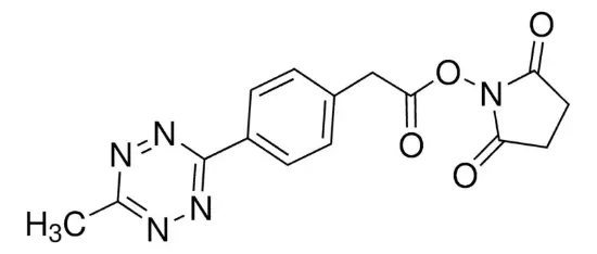 图片 甲基四嗪-琥珀酰亚胺酯，Methyltetrazine-NHS ester；≥95%