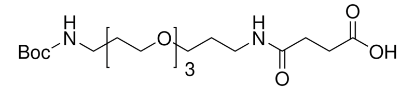 图片 N-Boc-N′-琥珀酰-4,7,10-三氧杂-1,13-十三烷二胺，N-Boc-N′-succinyl-4,7,10-trioxa-1,13-tridecanediamine；95% (HPLC)