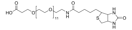 图片 O-[2-(生物素基氨基)乙基]-O′-(2-羧乙基)十一乙二醇，O-[2-(Biotinylamino)ethyl]-O′-(2-carboxyethyl)undecaethylene glycol；≥95% (oligomer purity)