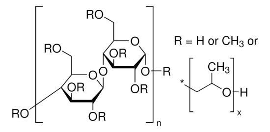 图片 羟丙基甲基纤维素，(Hydroxypropyl)methyl cellulose [HPMC]；average Mn ~90,000