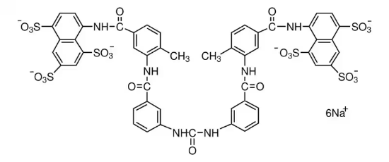 图片 苏拉明钠盐，Suramin sodium salt；A reversible and competitive inhibitor of protein tyrosine phosphatases.
