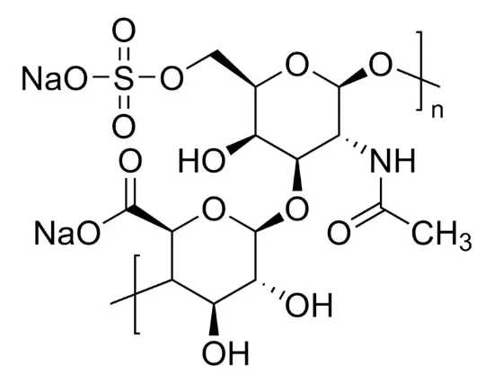 图片 硫酸软骨素钠盐来源于鲨鱼软骨，Chondroitin sulfate sodium salt from shark cartilage；sulfated glycosaminoglycan polysaccharide