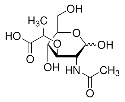 图片 N-乙酰胞壁酸，N-Acetylmuramic acid [MurNAc, NAMA]；≥98%