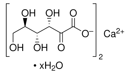 图片 2-酮-D-葡萄糖酸半钙盐水合物，2-Keto-D-gluconic acid hemicalcium salt hydrate；≥99% (TLC)