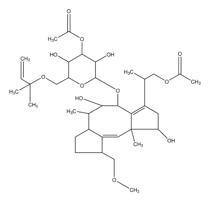 图片 壳梭孢菌素来源于扁桃壳梭菌，Fusicoccin from Fusicoccum amygdali；≥85%