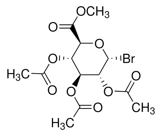 图片 A-α-D-葡萄糖醛酸甲基酯，Acetobromo-α-D-glucuronic acid methyl ester；≥93% (GC)