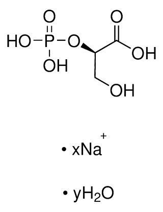 图片 D(+)-2-磷酸甘油酸钠盐水合物，D(+)-2-Phosphoglyceric acid sodium salt hydrate；≥75% (calc. on dry substance, enzymatic)