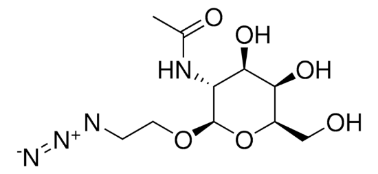 图片 2-叠氮乙基-2-乙酰氨基-2-脱氧-β-D-吡喃半乳糖苷，2-Azidoethyl 2-acetamido-2-deoxy-β-D-galactopyranoside [β-D-GalNAc-Et-N3]；≥95%
