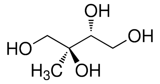 图片 2-C-甲基-D-赤藓糖醇，2-C-Methyl-D-erythritol；≥90% (GC)