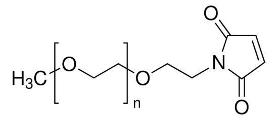 图片 甲氧基聚乙二醇马来酰亚胺，Methoxypolyethylene glycol maleimide [MeO-PEG-Mal]；≥90% (NMR), 5,000