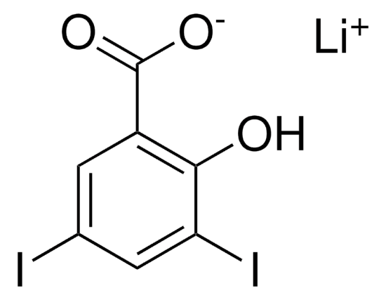 图片 3,5-二碘水杨酸锂，Lithium 3,5-diiodosalicylate [LIS]；analytical standard
