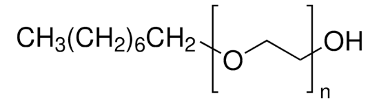 图片 聚乙二醇单辛醚，Poly(ethylene glycol) octyl ether；liquid