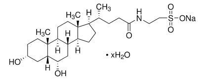 图片 牛磺猪去氧胆酸钠水合物，Sodium taurohyodeoxycholate hydrate；≥98%