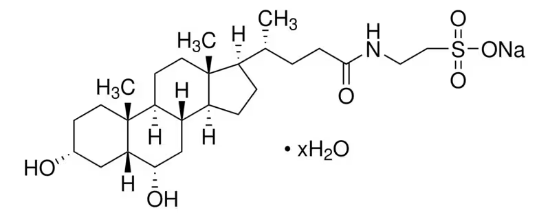 图片 牛磺猪去氧胆酸钠水合物，Sodium taurohyodeoxycholate hydrate；≥98%