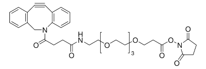图片 二苯基环辛炔-PEG4-氢化琥珀酰亚胺酯，Dibenzocyclooctyne-PEG4-N-hydroxysuccinimidyl ester；≥90%