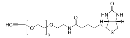 图片 生物素-PEG4-炔，Biotin-PEG4-alkyne；for copper catalyzed click labeling