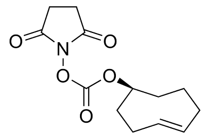 图片 (E)-碳酸环辛-4-烯基2,5-二氧杂-1-吡咯烷基酯，(E)-Cyclooct-4-enyl 2,5-dioxo-1-pyrrolidinyl carbonate [TCO-NHS]；solid